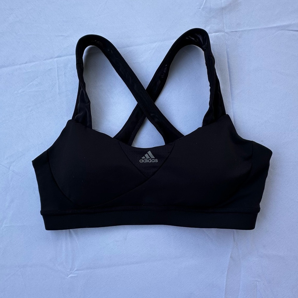 Adidas Cross-Back Black Sports Bra